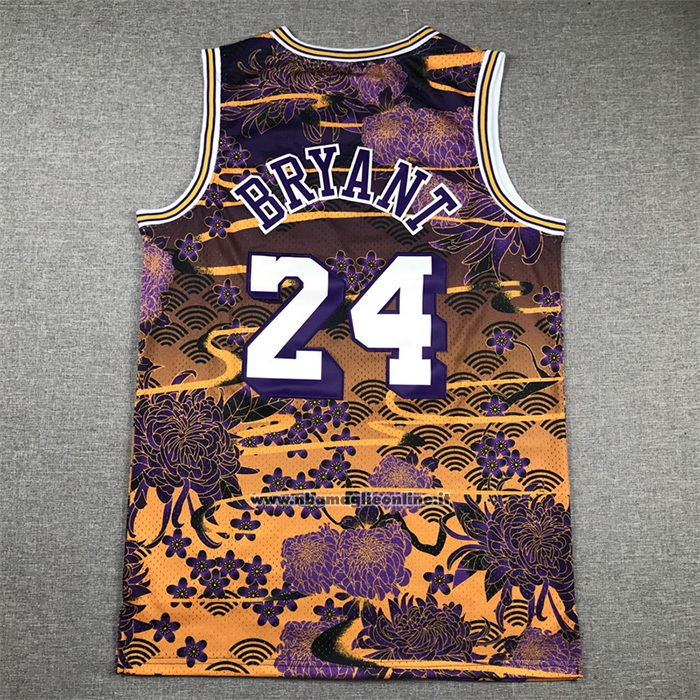 Maglia Los Angeles Lakers Kobe Bryant #24 Mitchell & Ness Lunar New Year Viola